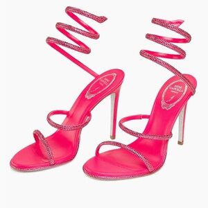 BNIB Rene Caovilla Cleo Crystal wrap sandals